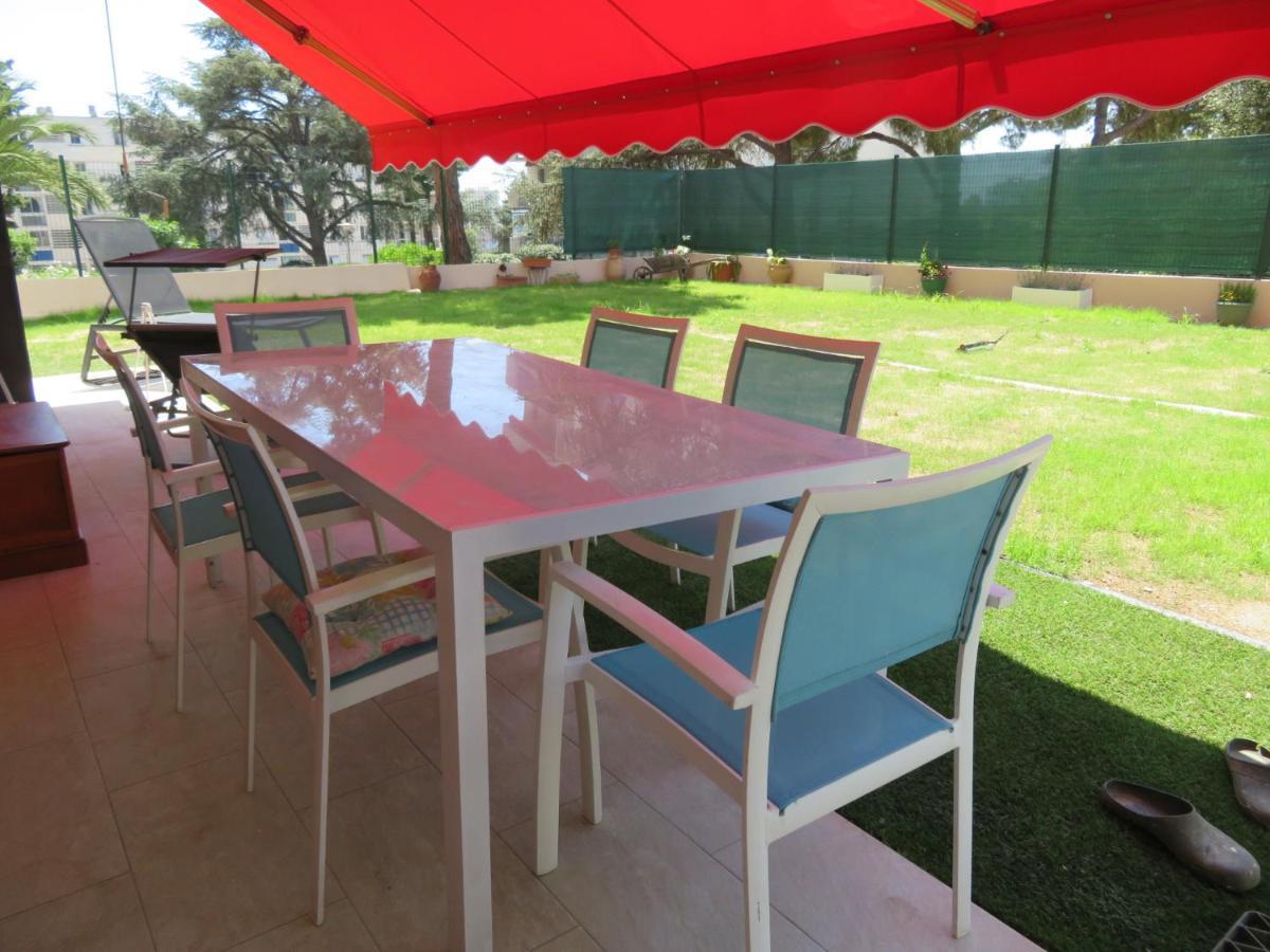 Superbe Rez De Jardin Dans Residence Au Calme Nice Buitenkant foto